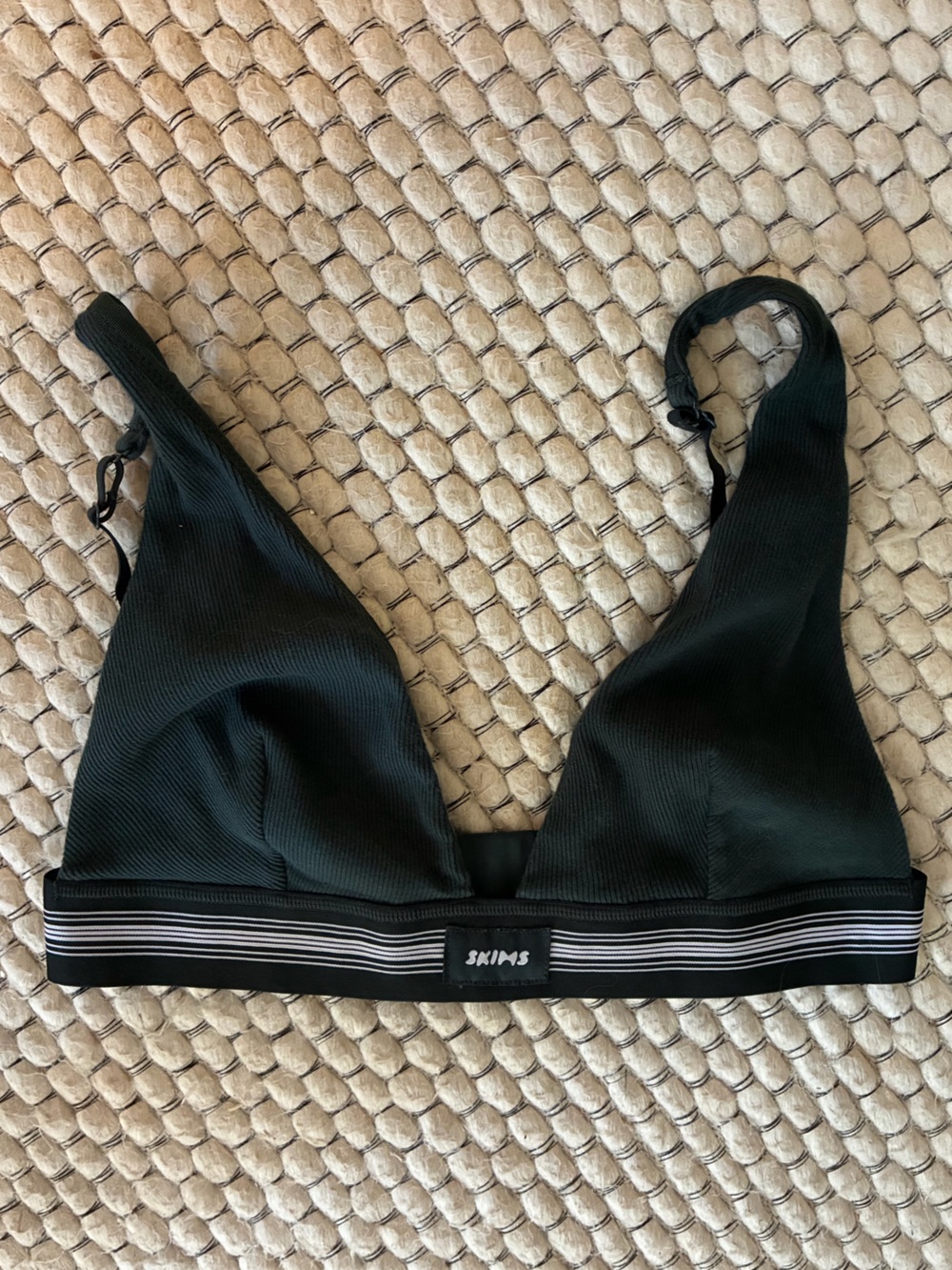 SKIMS COTTON PLUNGE BRALETTE
